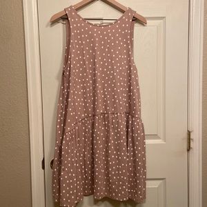 ASOS Design Pink Polka Dot Dress